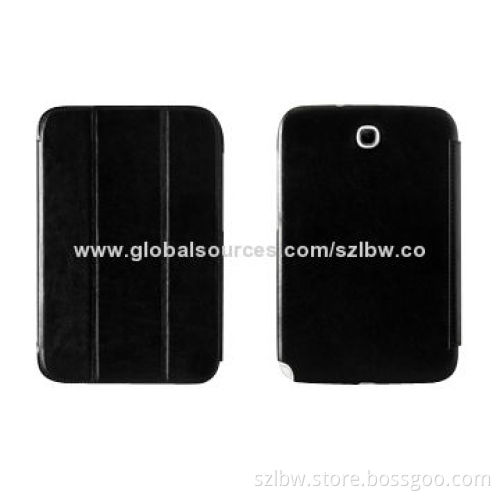 3-fold Flip Stand Cases for Samsung Galaxy Tablet PC 8.0, Nice Stitching and Smooth Oil